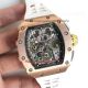 Copy Richard Mille RM011 Flyback Chronograph - Felipe Massa Watch Rose Gold White Tape Watch(7)_th.jpg